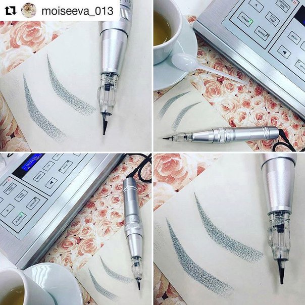 Обучение татуаж Пудрвые брови